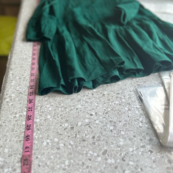 Reserved Emerald Green boho peasant festival Tunic Dress Medium - Picture 8 of 10